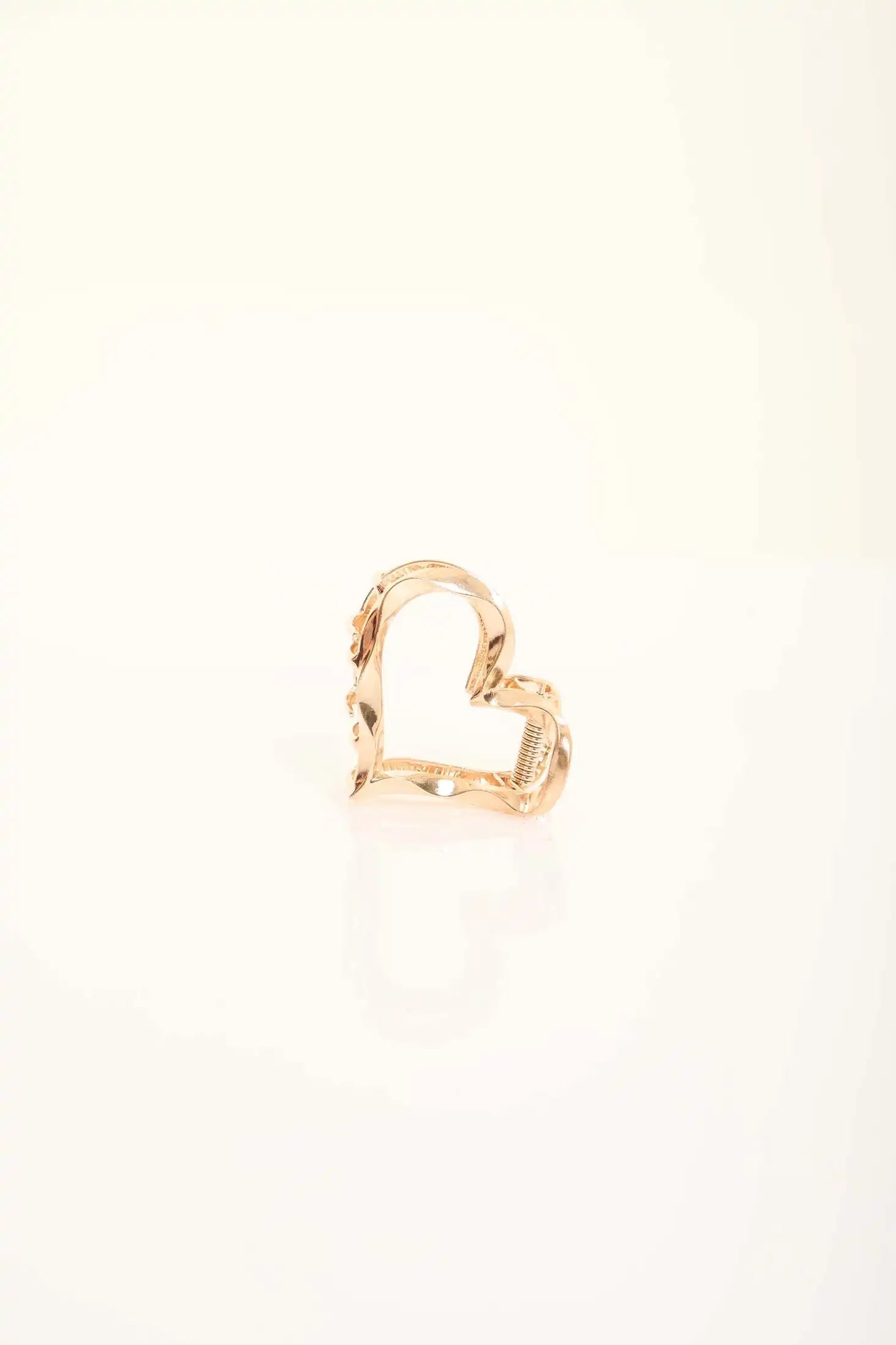 Wavy Heart Metal Hair Clip
