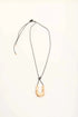 Shimmering Gold Curve Necklace