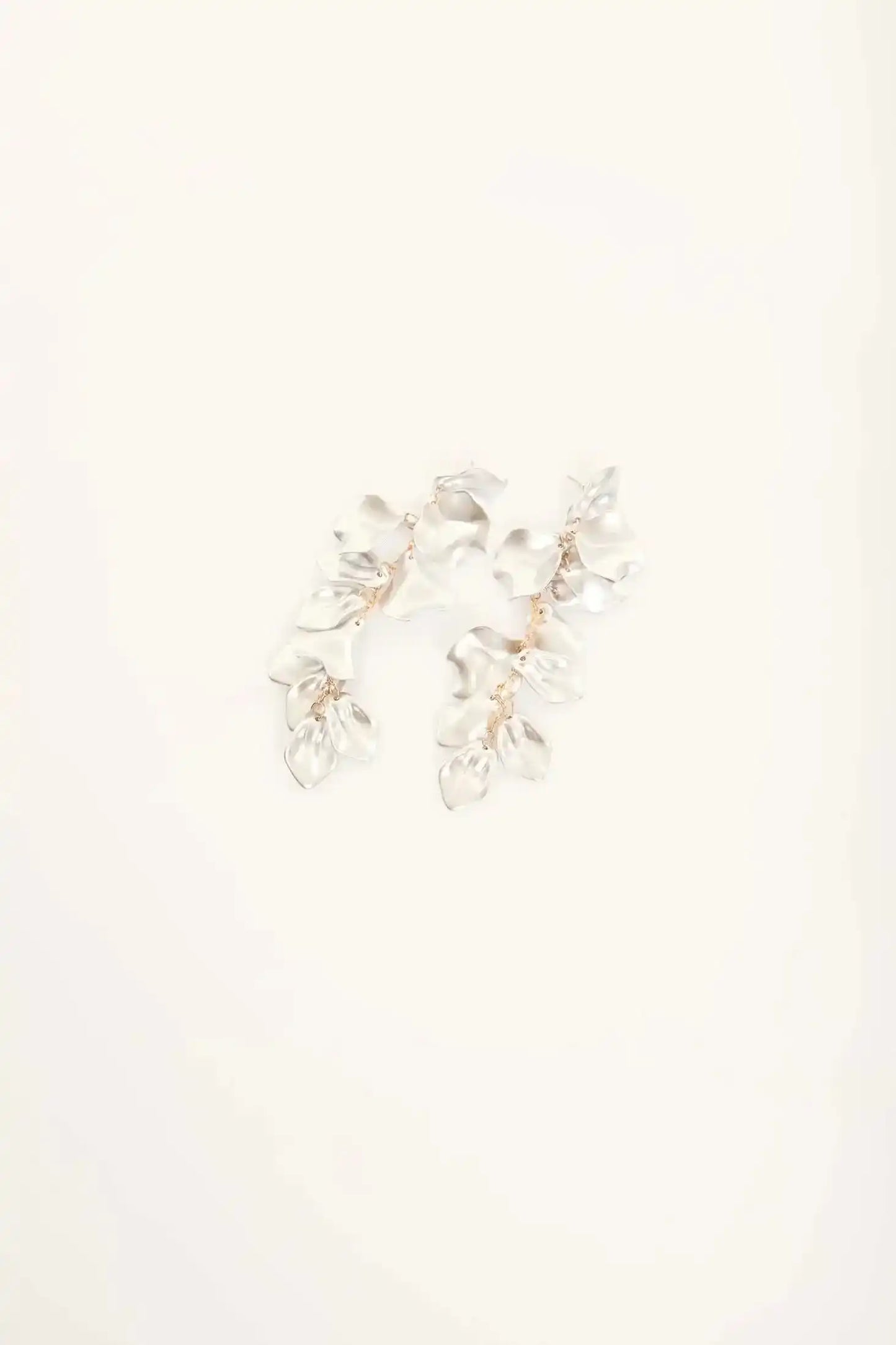 Flowing Petal Drop Earrings