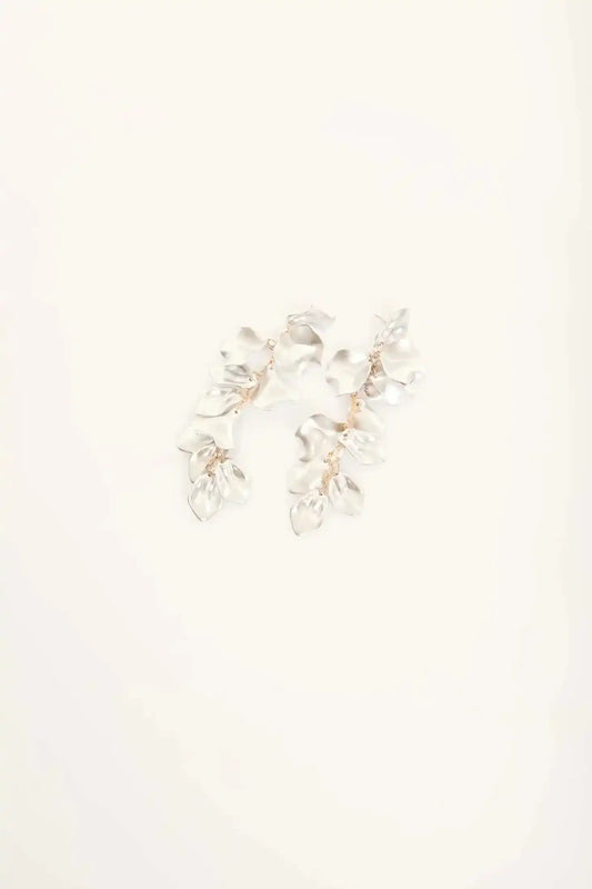 Flowing Petal Drop Earrings