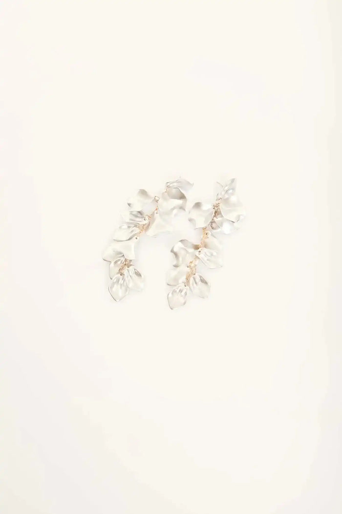 Flowing Petal Drop Earrings