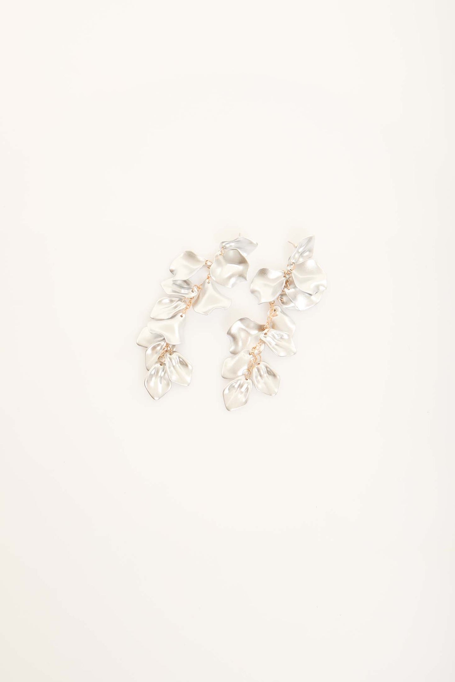 Flowing Petal Drop Earrings