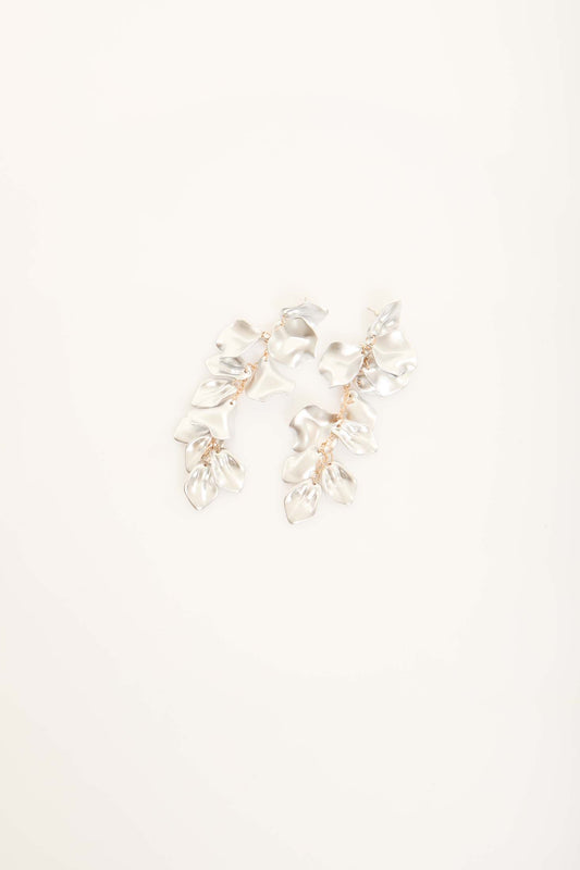 Flowing Petal Drop Earrings