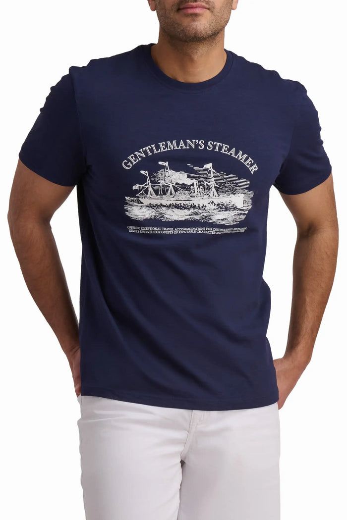 Navy Modern Fit Cotton Tee