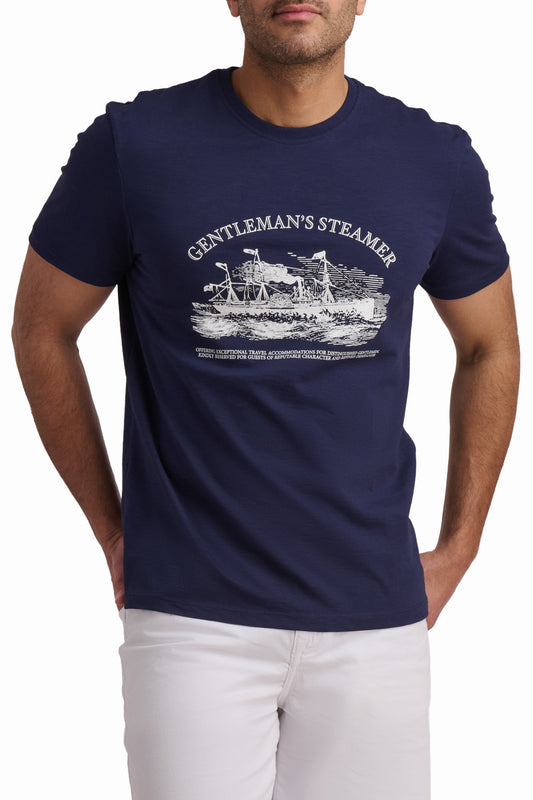 Men’s Navy Modern Fit Cotton Tee