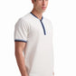 White Contrast Trim Cotton T-Shirt