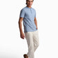 Sky Blue Cotton Henley T-Shirt