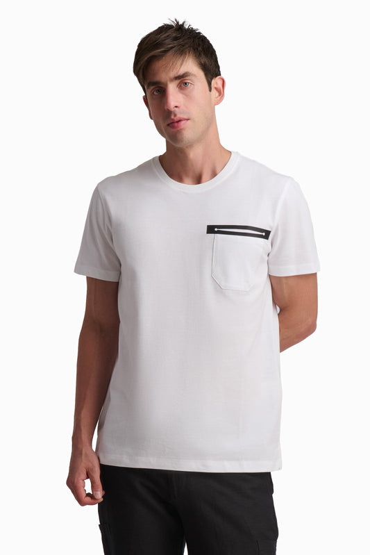 Minimal Pocket Cotton T-Shirt