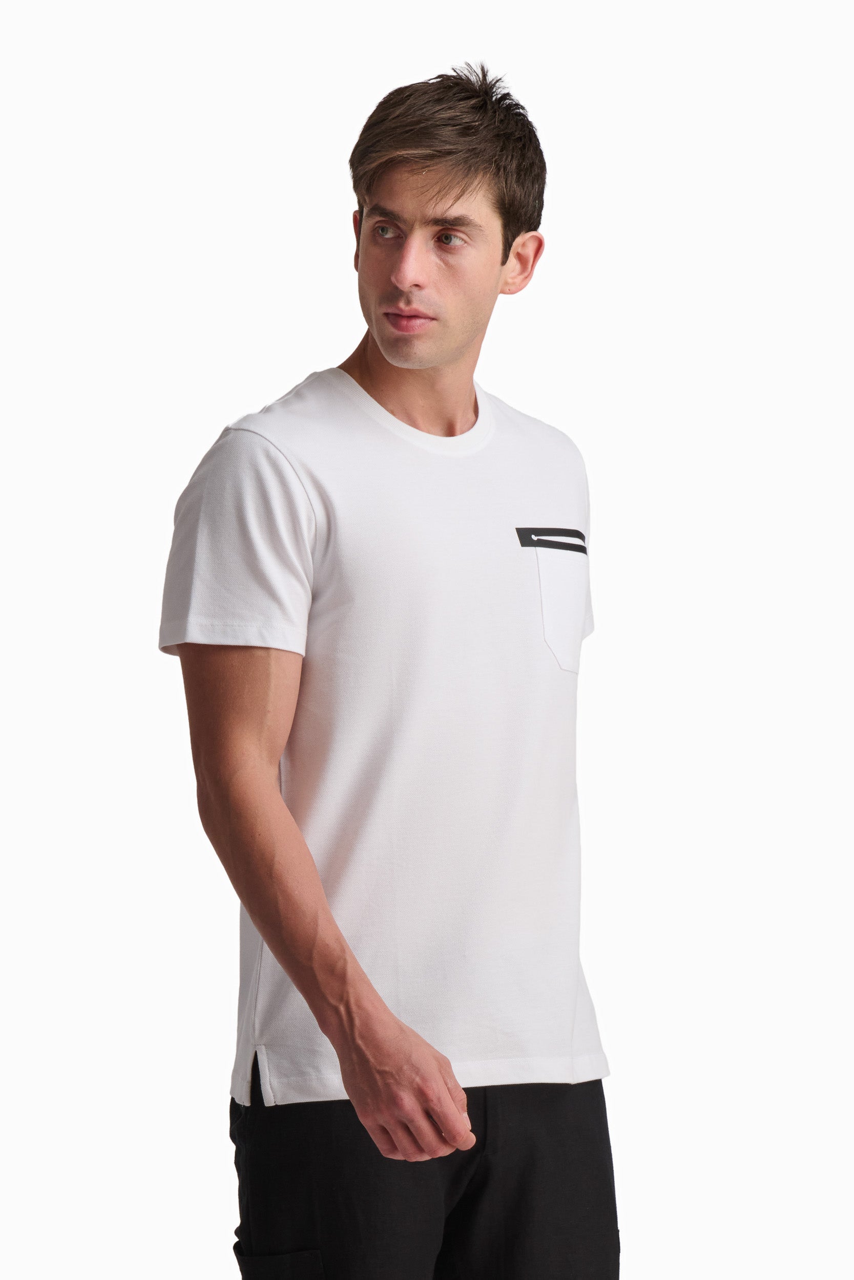 Minimal Pocket Cotton T-Shirt