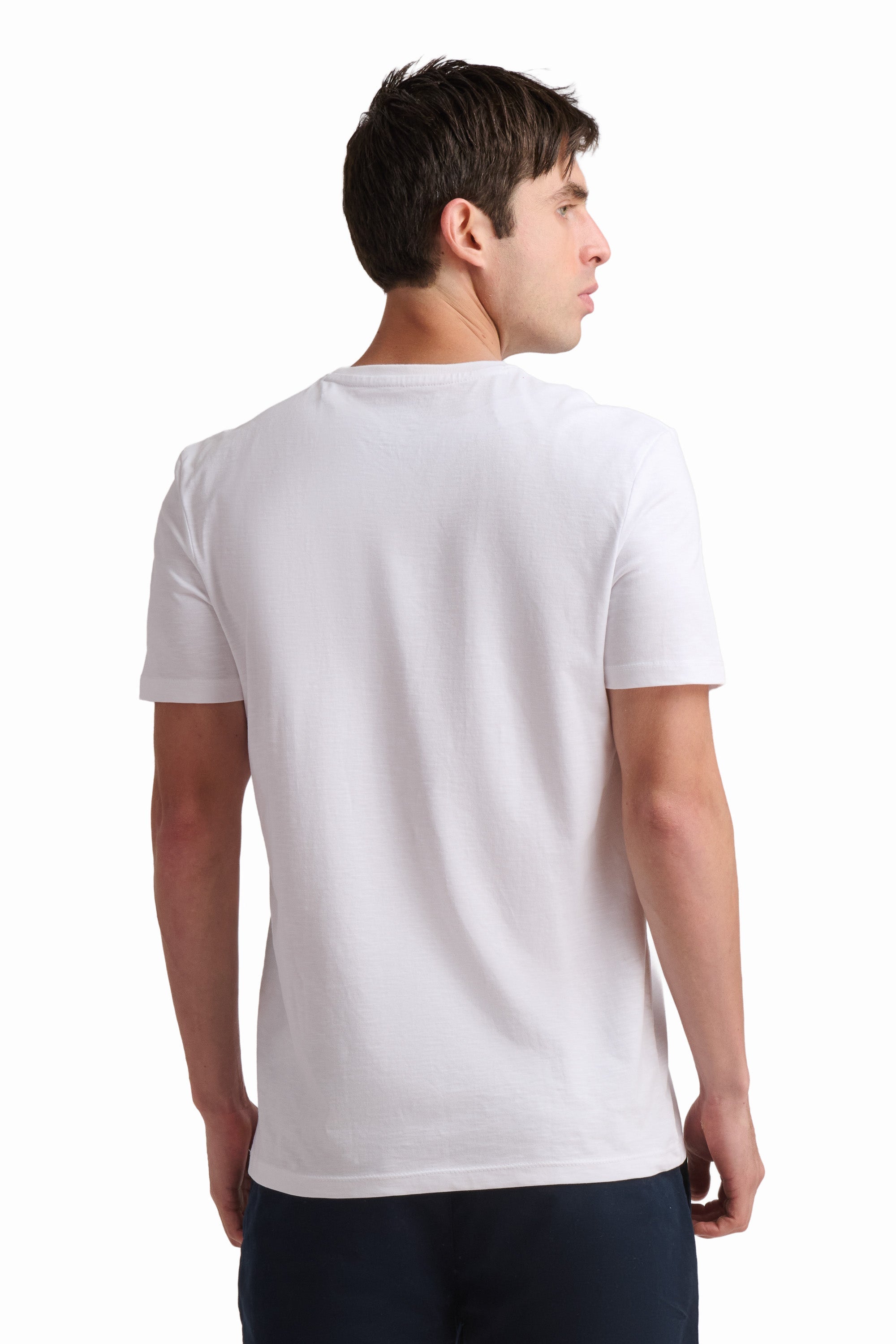 Palm Print Cotton T-Shirt