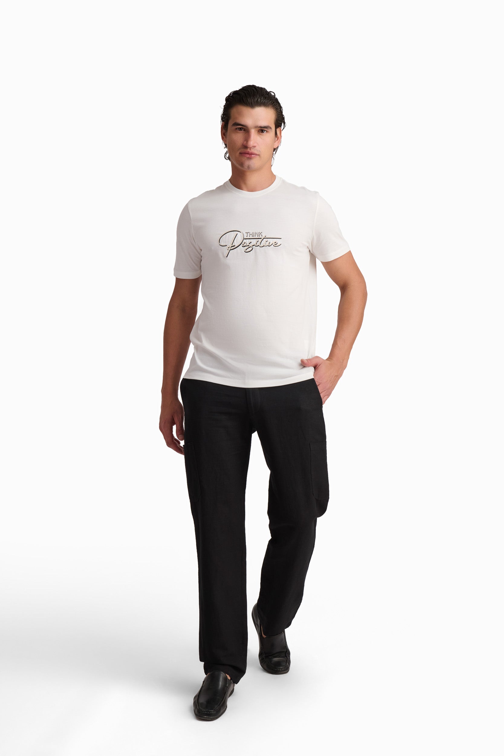 Signature Print Cotton T-Shirt