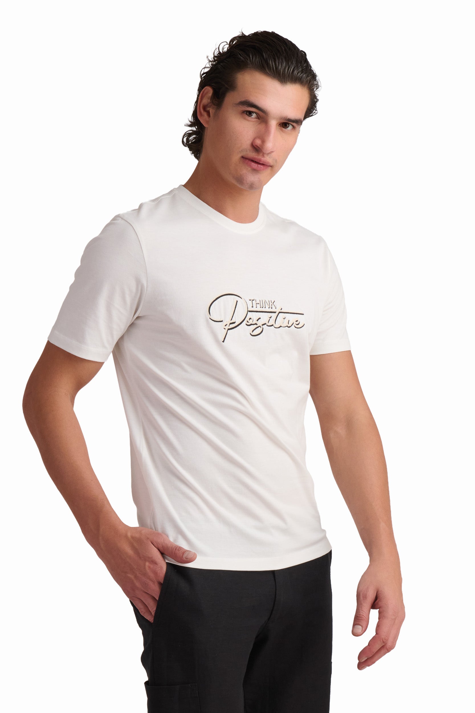 Signature Print Cotton T-Shirt