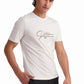 White Cotton T-Shirt with Front Text