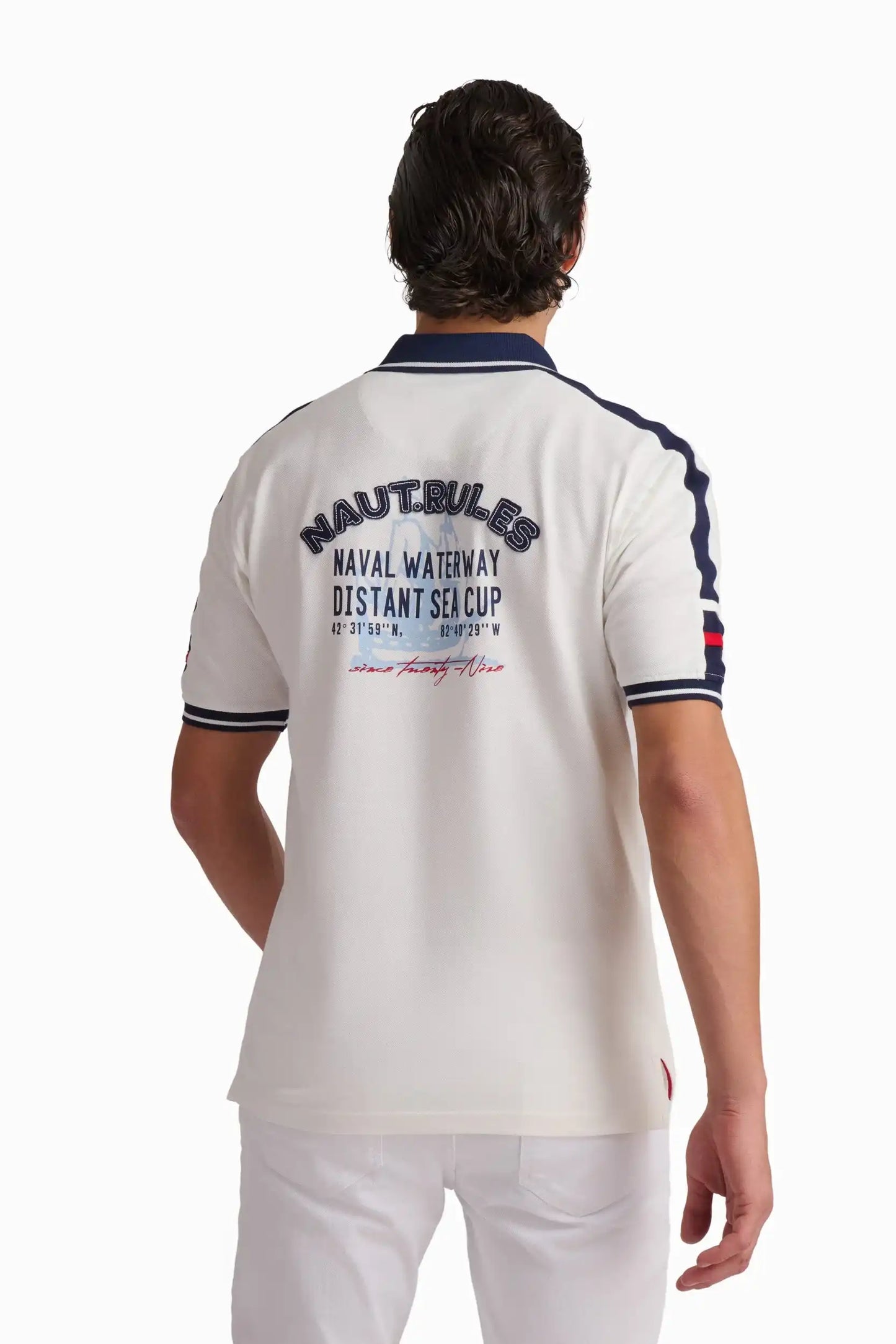 Off-White Nautical Cotton Polo Shirt