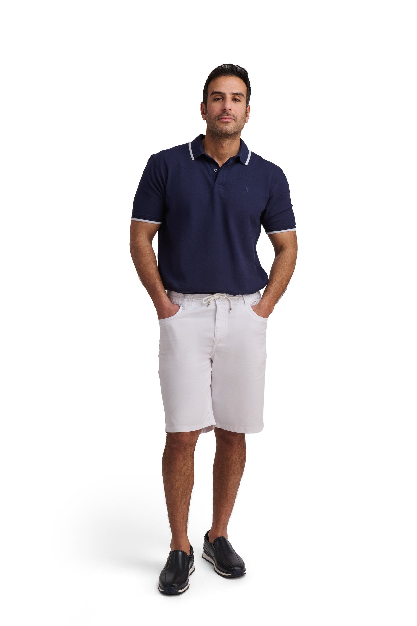 Navy Cotton Polo Shirt