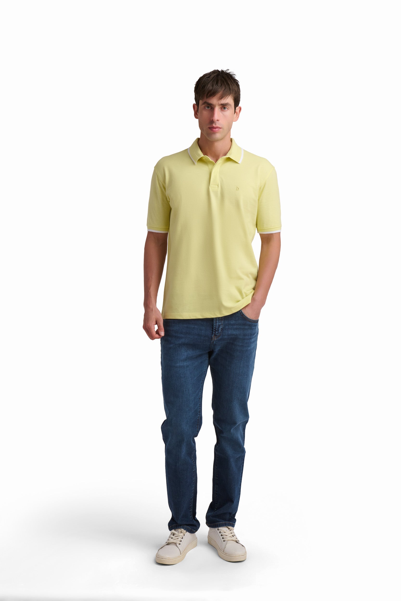 Soft Yellow Cotton Polo