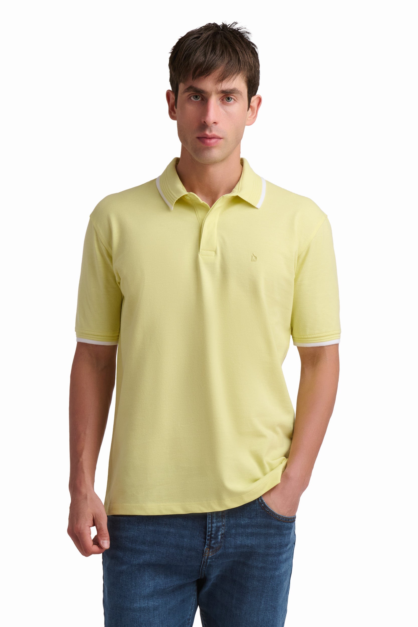 Soft Yellow Cotton Polo