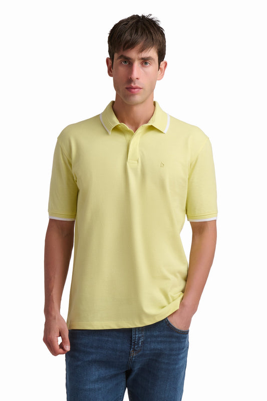 Soft Yellow Cotton Polo