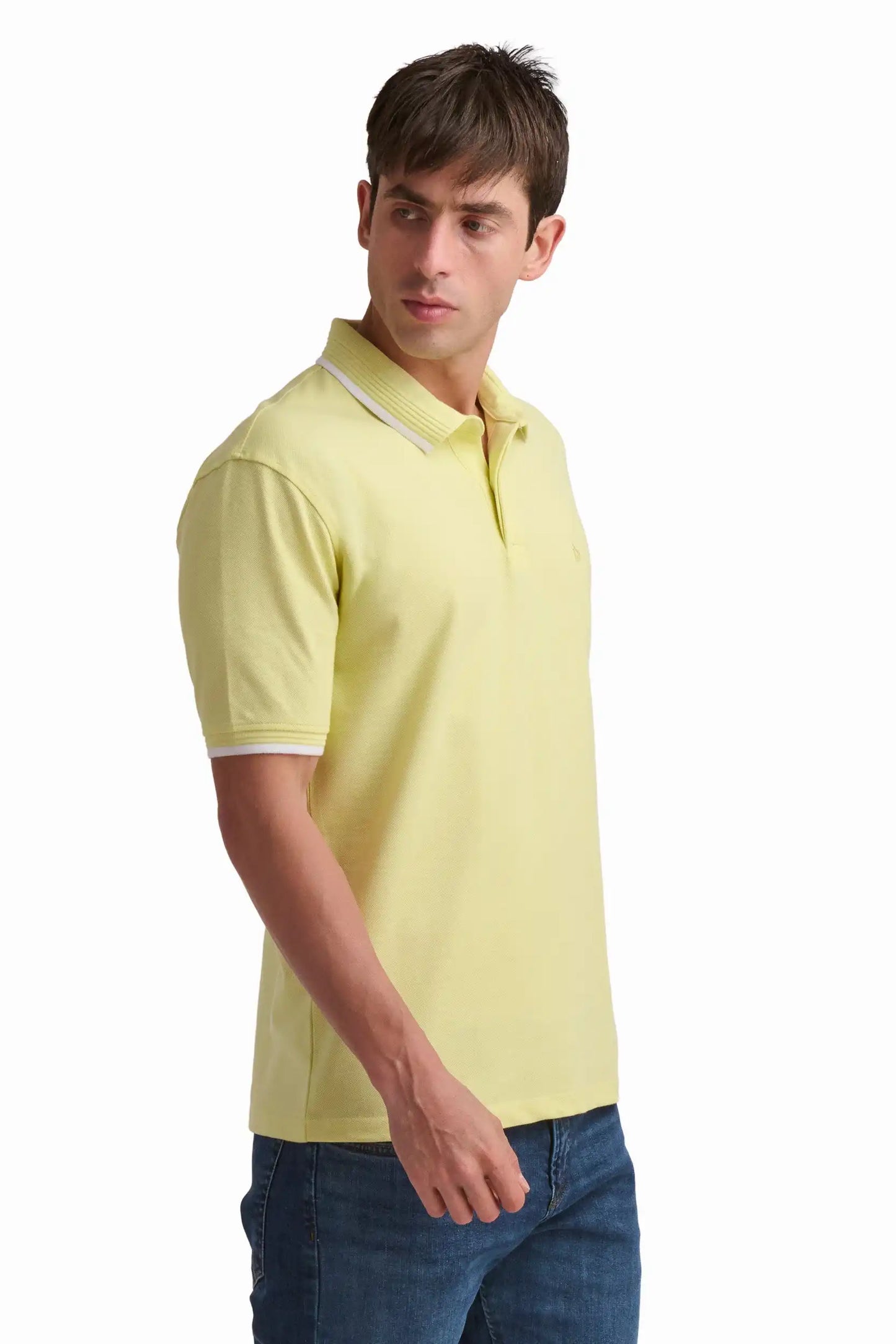 Cotton Polo Shirt with Contrast Trim