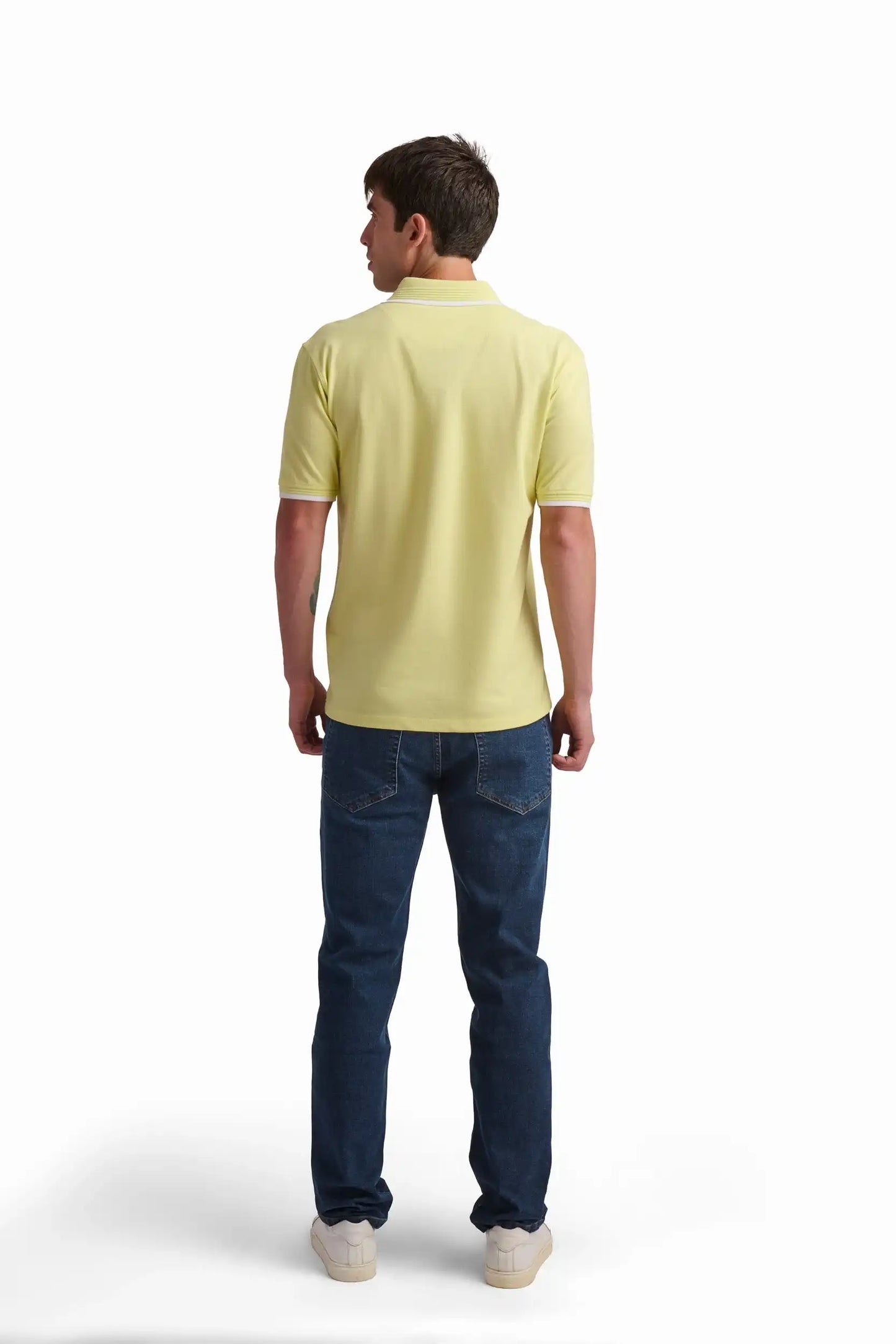 Cotton Polo Shirt with Contrast Trim