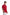 Red Cotton Polo Shirt with Contrast Trim