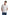 White Contrast Collar Polo Shirt