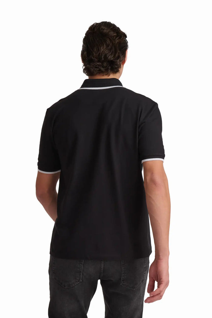 Cotton Polo Shirt with Contrast Trim