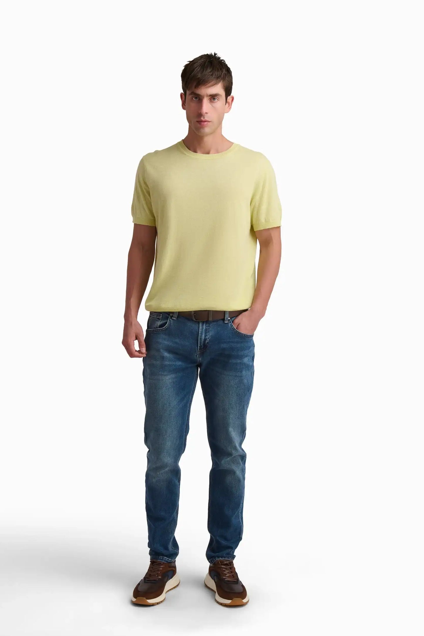 Lemon Linen Blend T-Shirt
