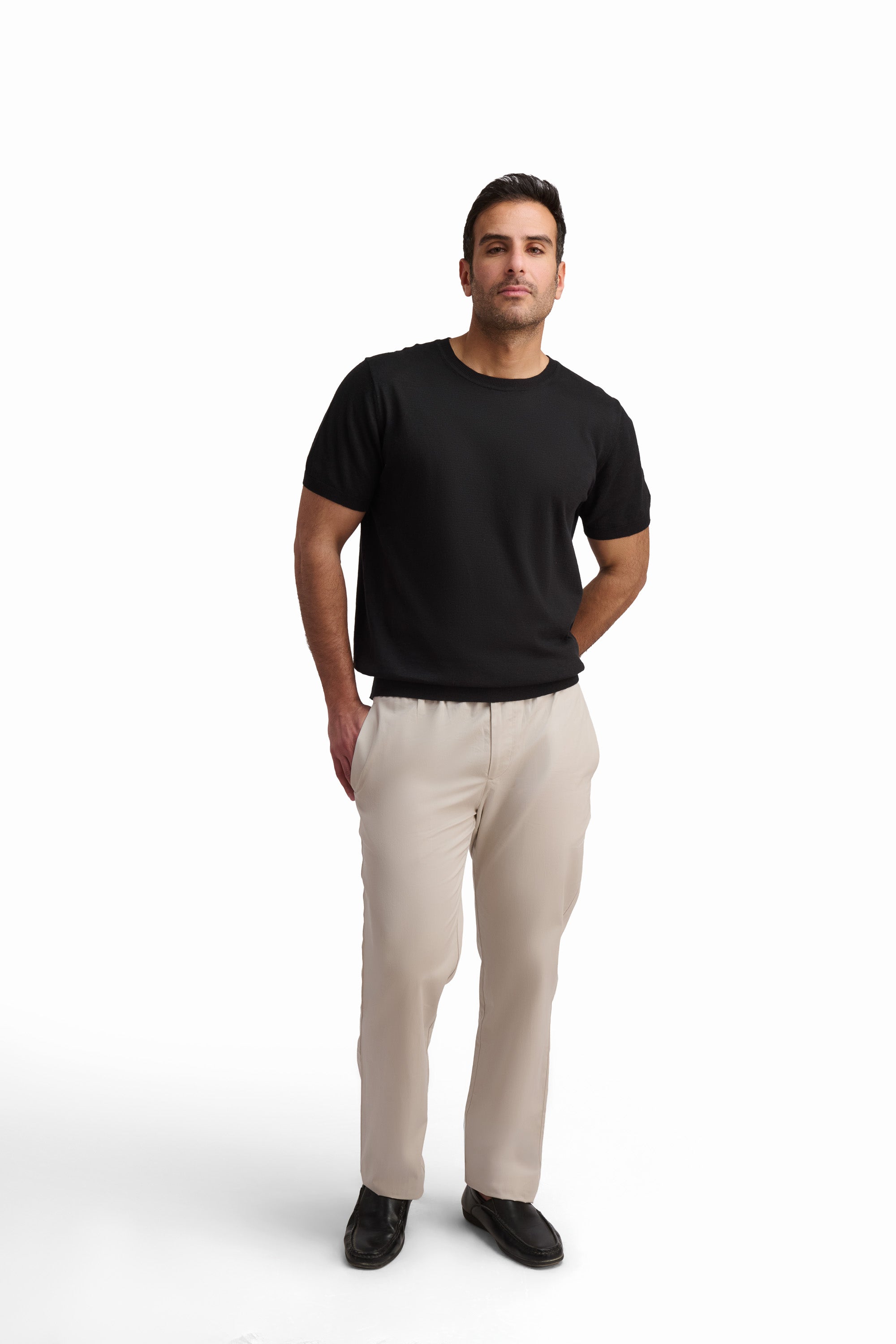 Jet Black Crew Neck