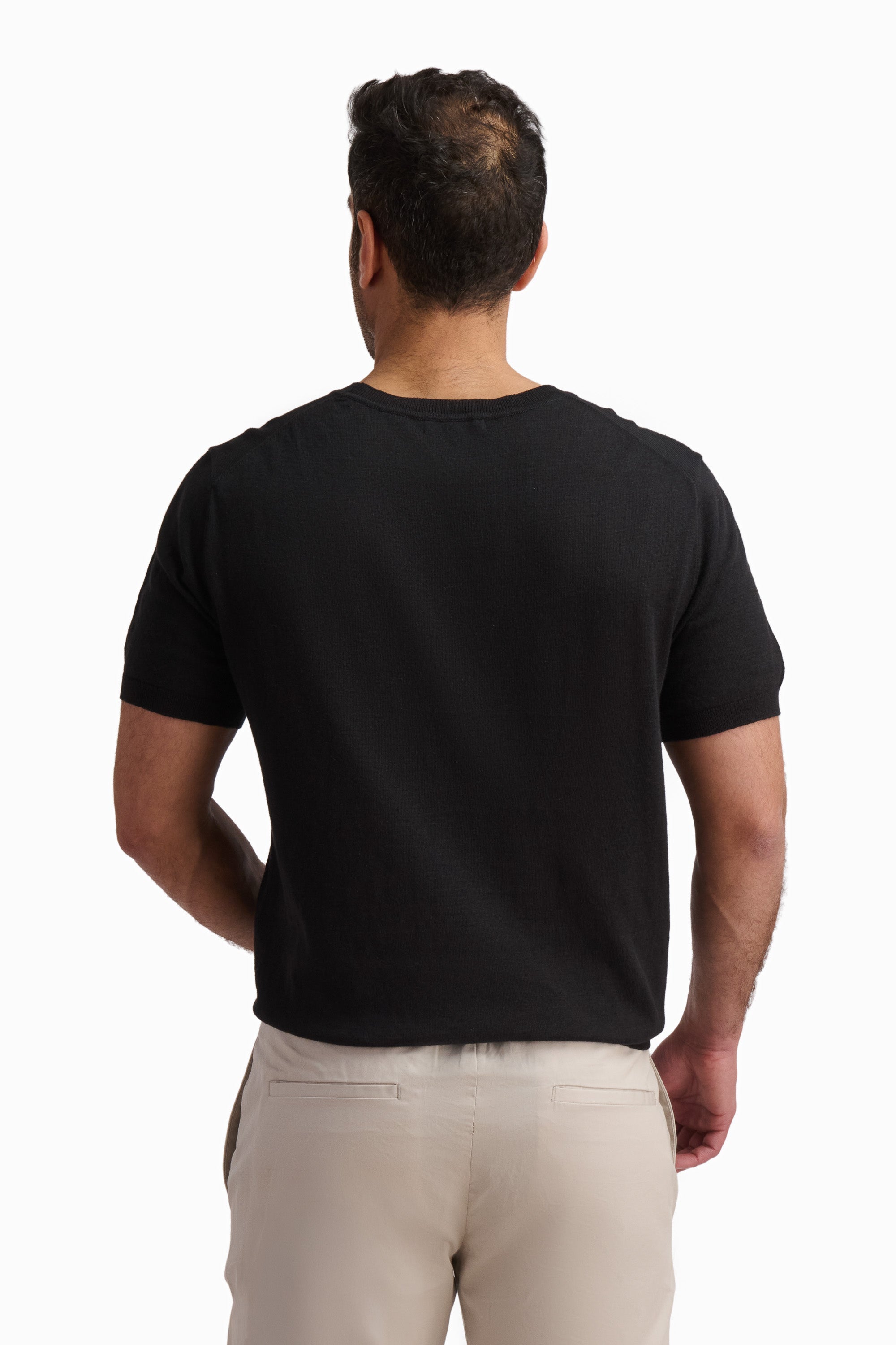 Jet Black Crew Neck