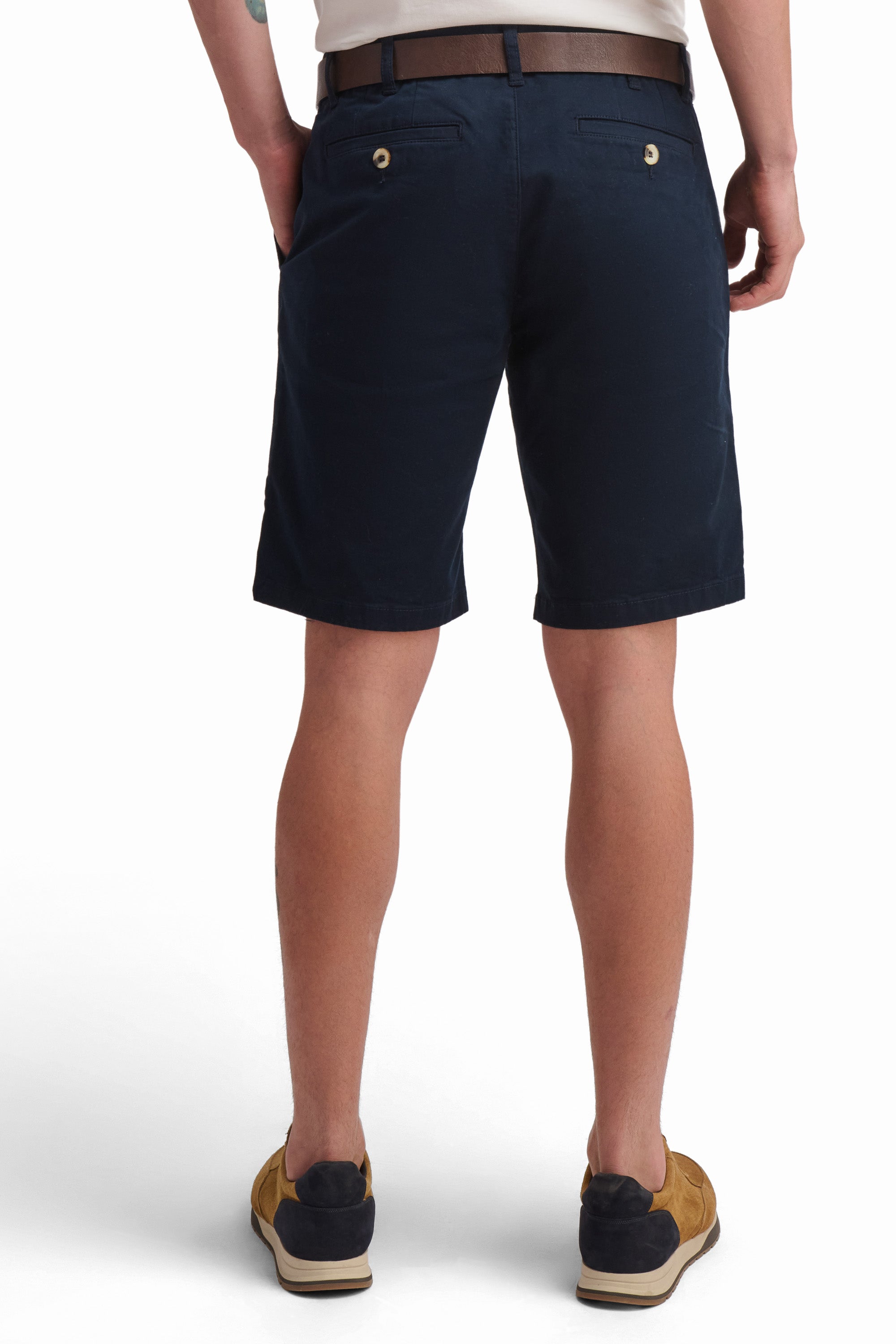 Navy Cotton Shorts