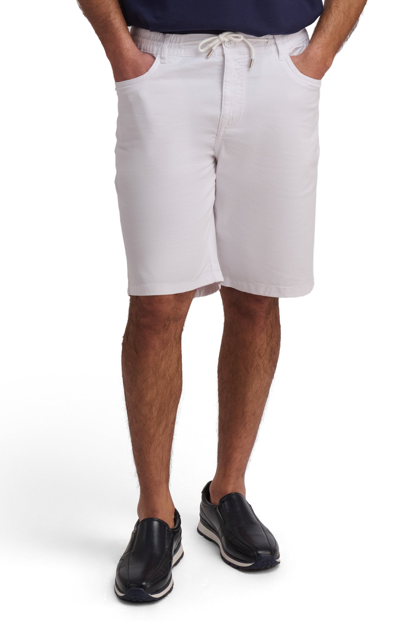 White Casual Shorts