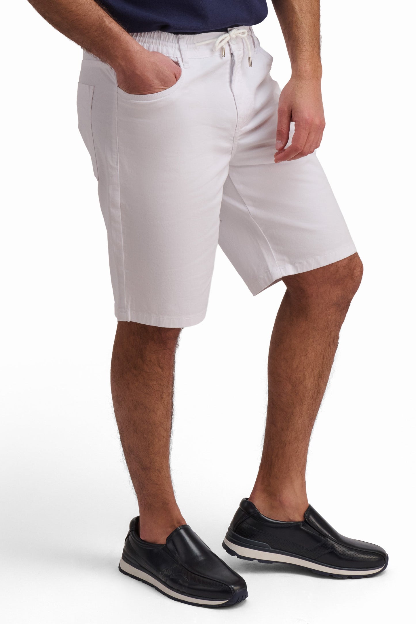 White Casual Shorts