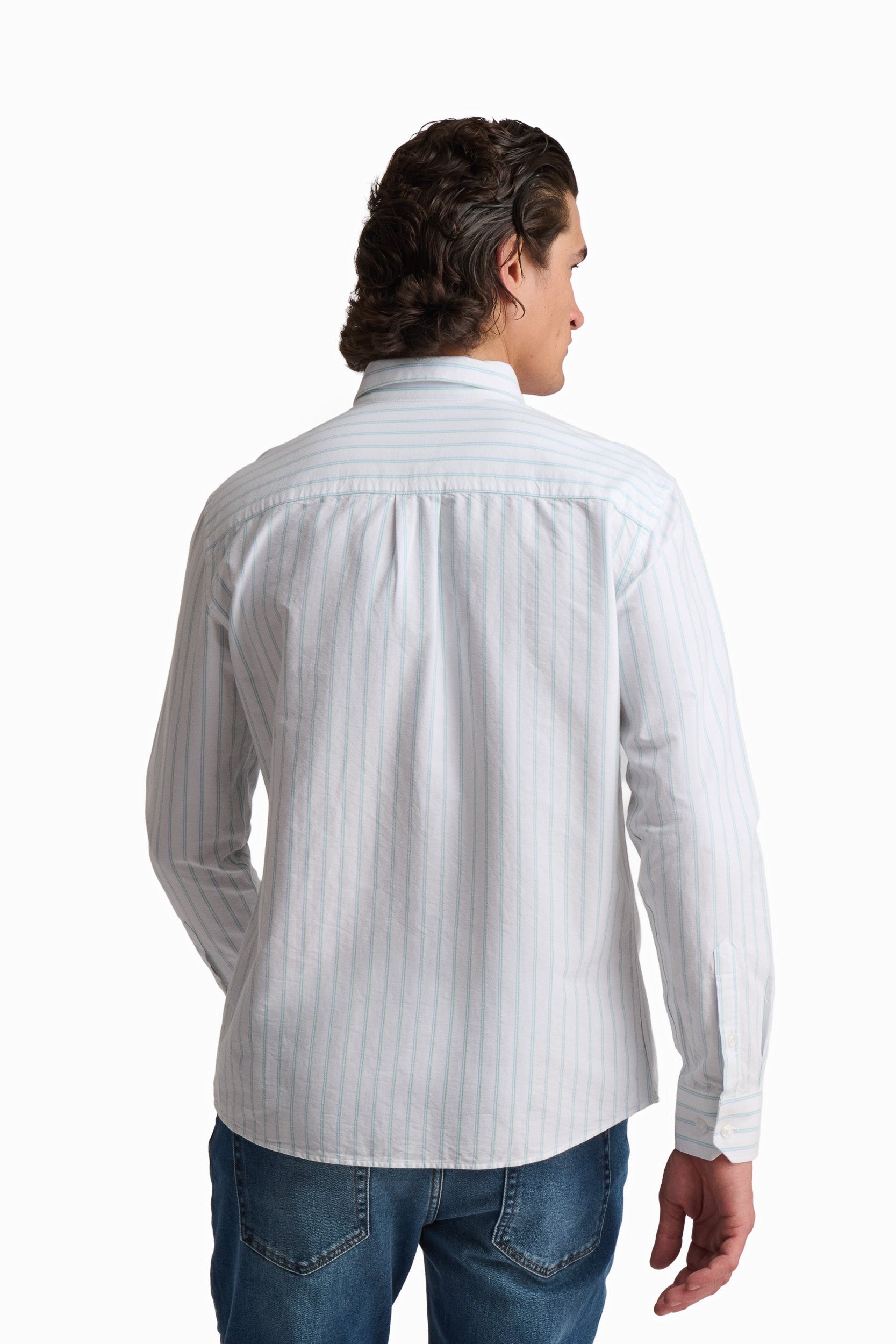 Light Blue Striped Cotton Shirt
