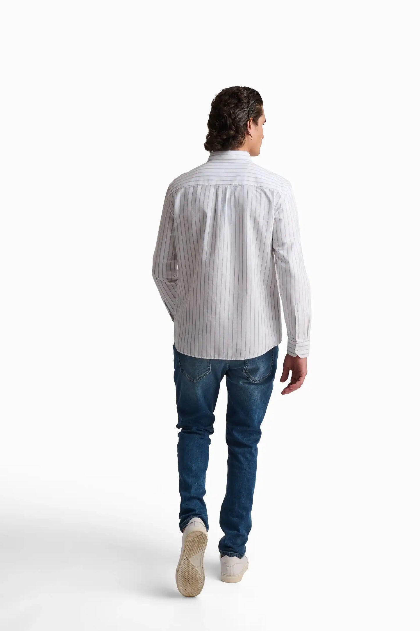 White Striped Cotton Shirt