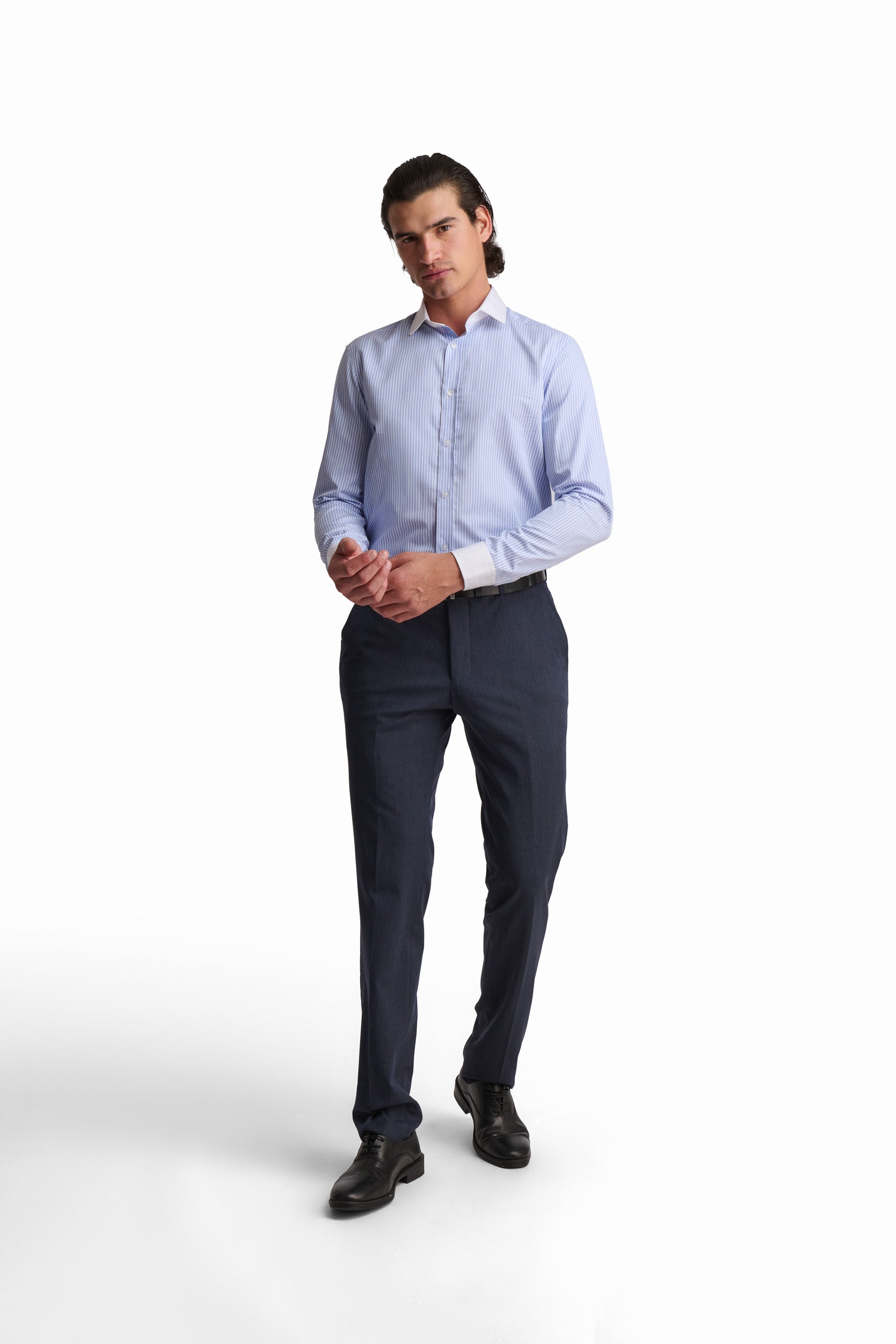 Classic Stripe Button-Up Shirt