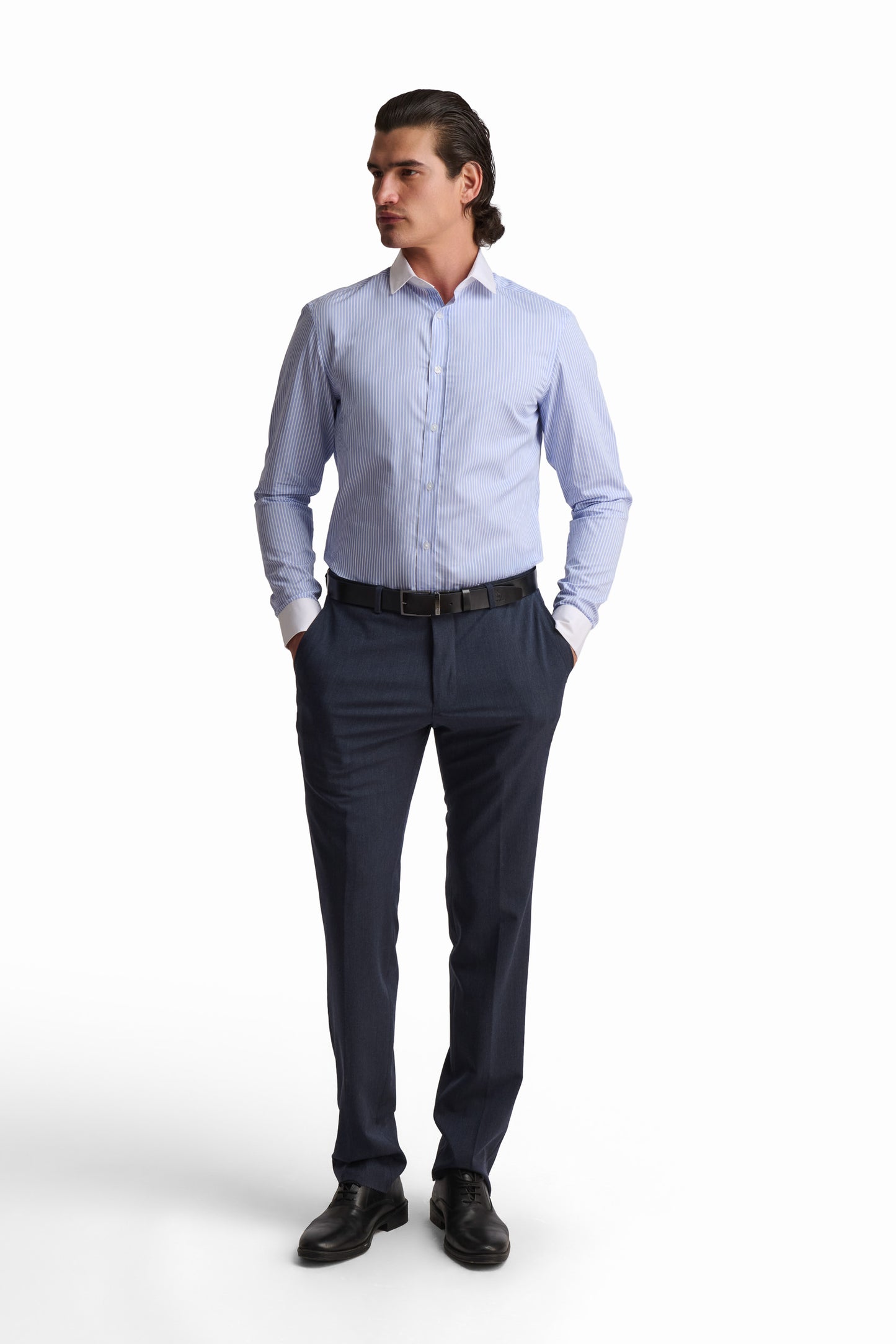 Classic Stripe Button-Up Shirt