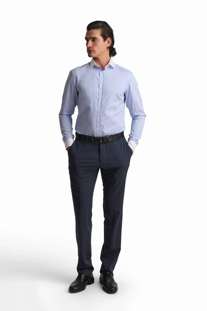 Classic Stripe Button-Up Shirt
