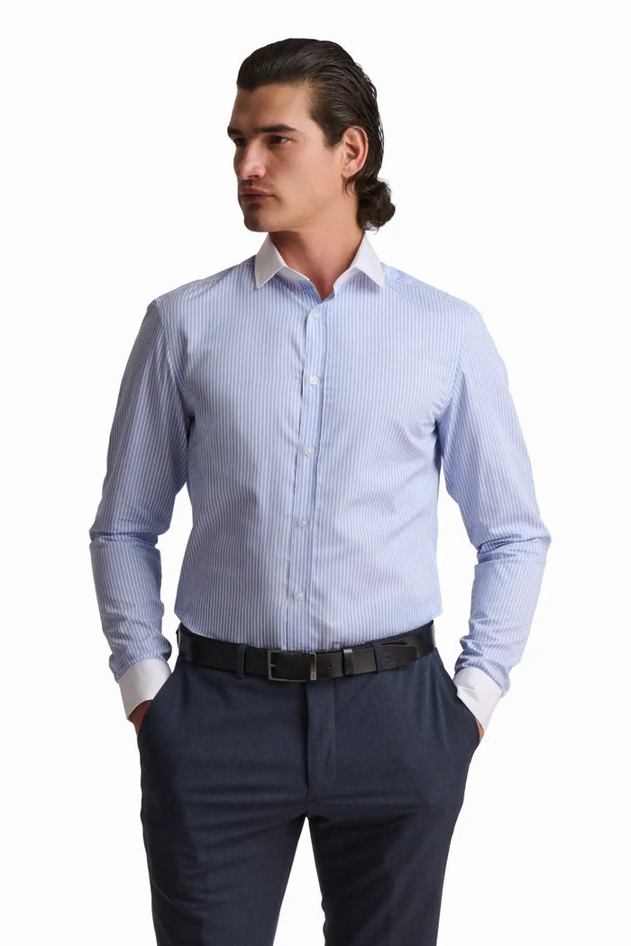 Classic Stripe Button-Up Shirt