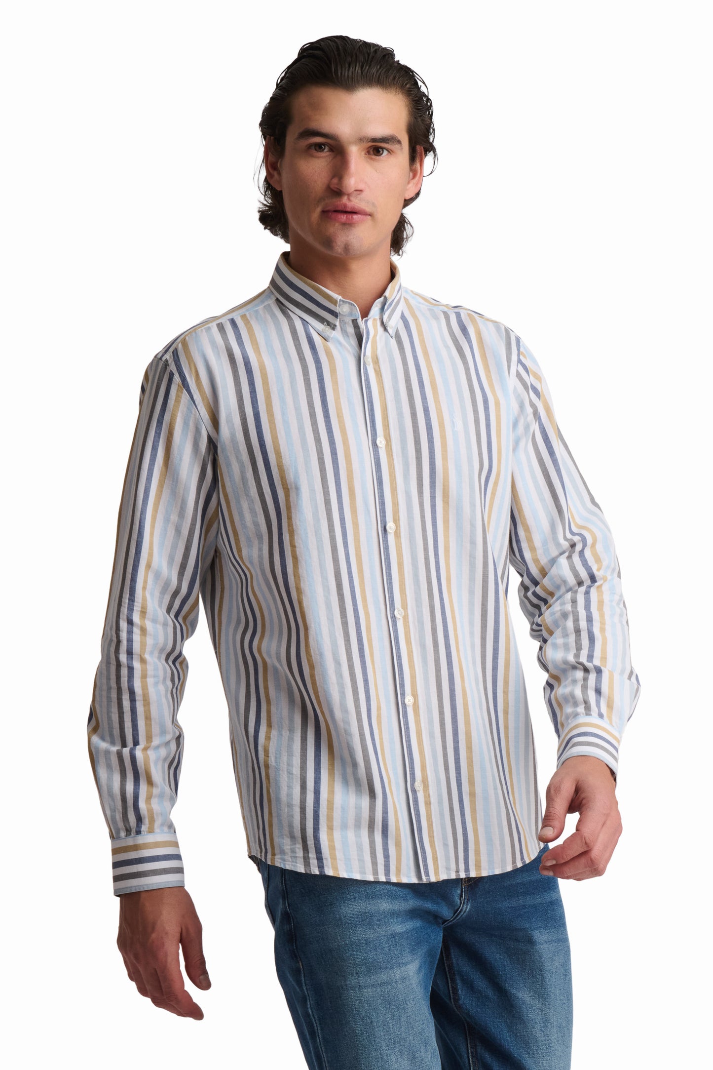 Striped Linen & Cotton Shirt