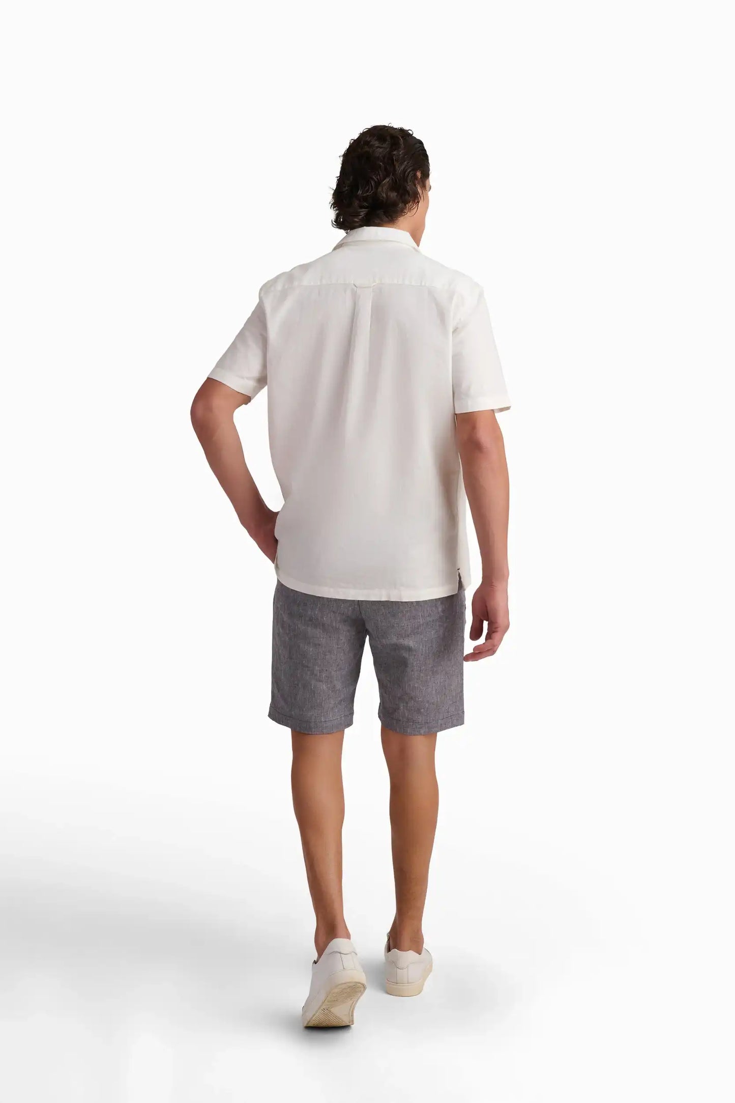 White Coastal Print Shirt