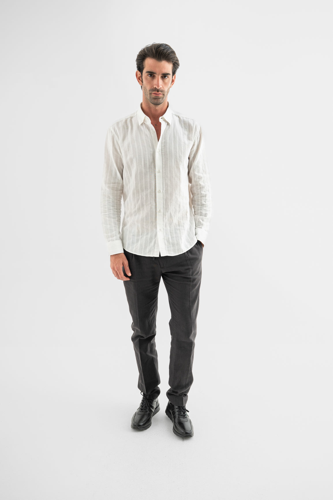 قميص أوف وايت مخطط