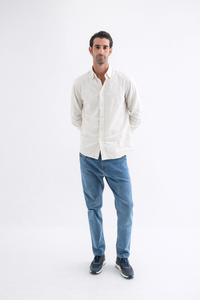 Pure Linen Shirt - Beige