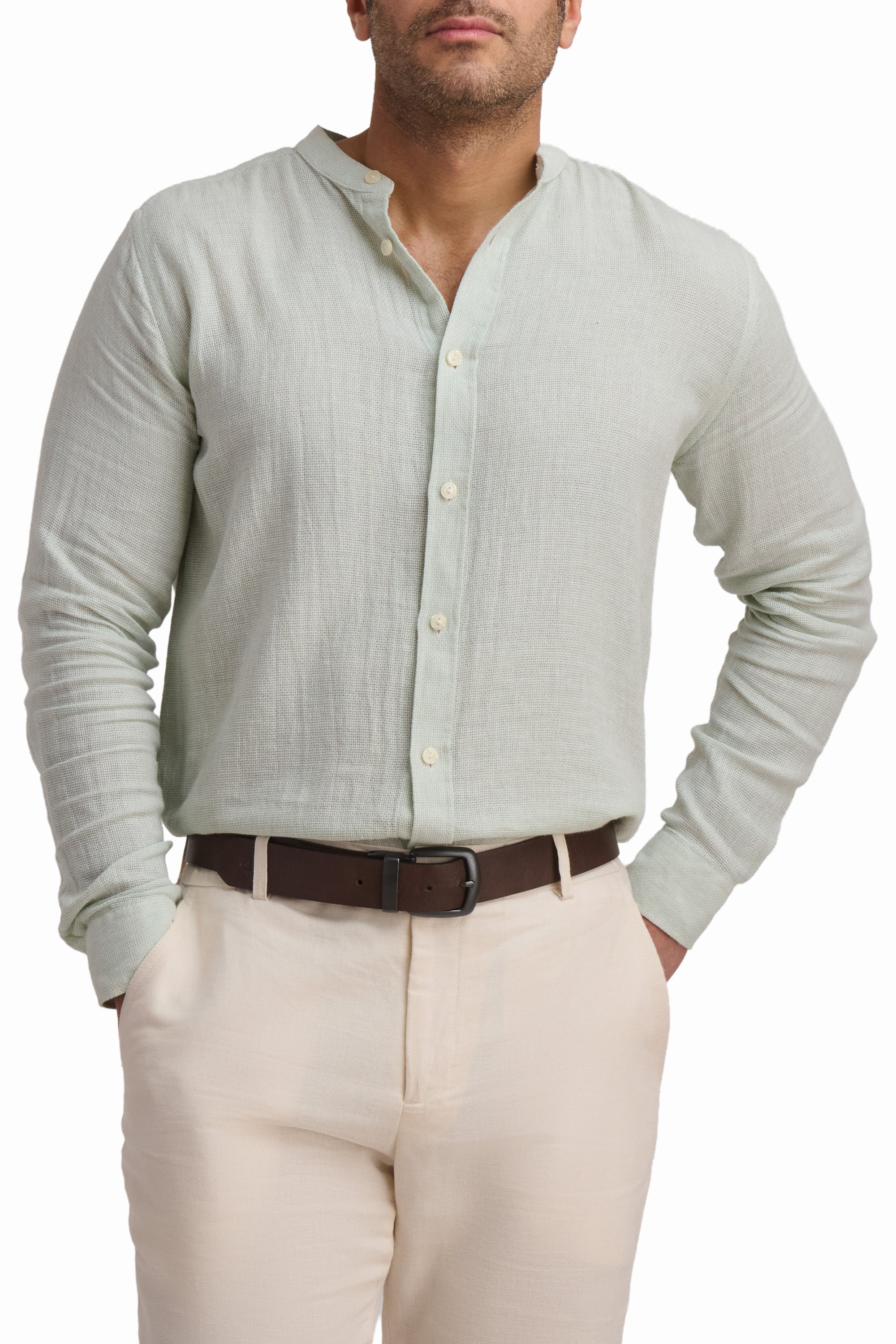 Mint Breeze Linen Shirt