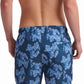 Blue Abstract Print Swim Shorts