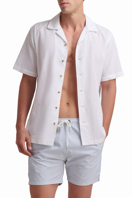 شورت سباحة أزرق فاتح مخطط