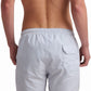 Light Blue Striped Swim Shorts