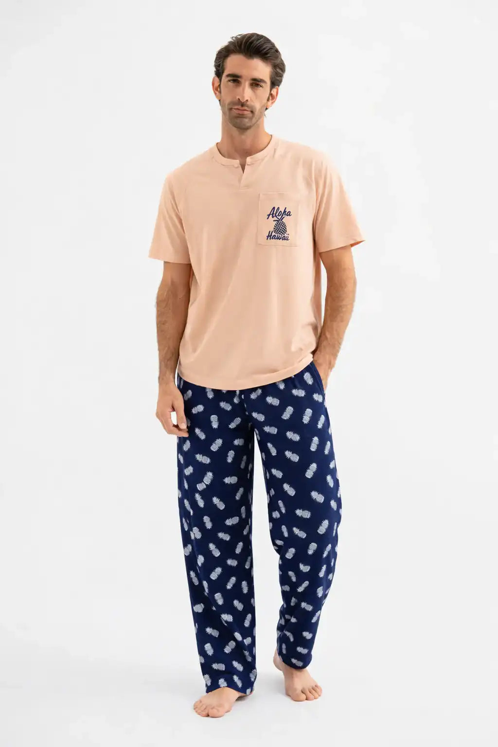 Hawaii Cotton Pajama Set with Pants