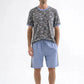 Grey Camouflage Cotton Jersey T-Shirt