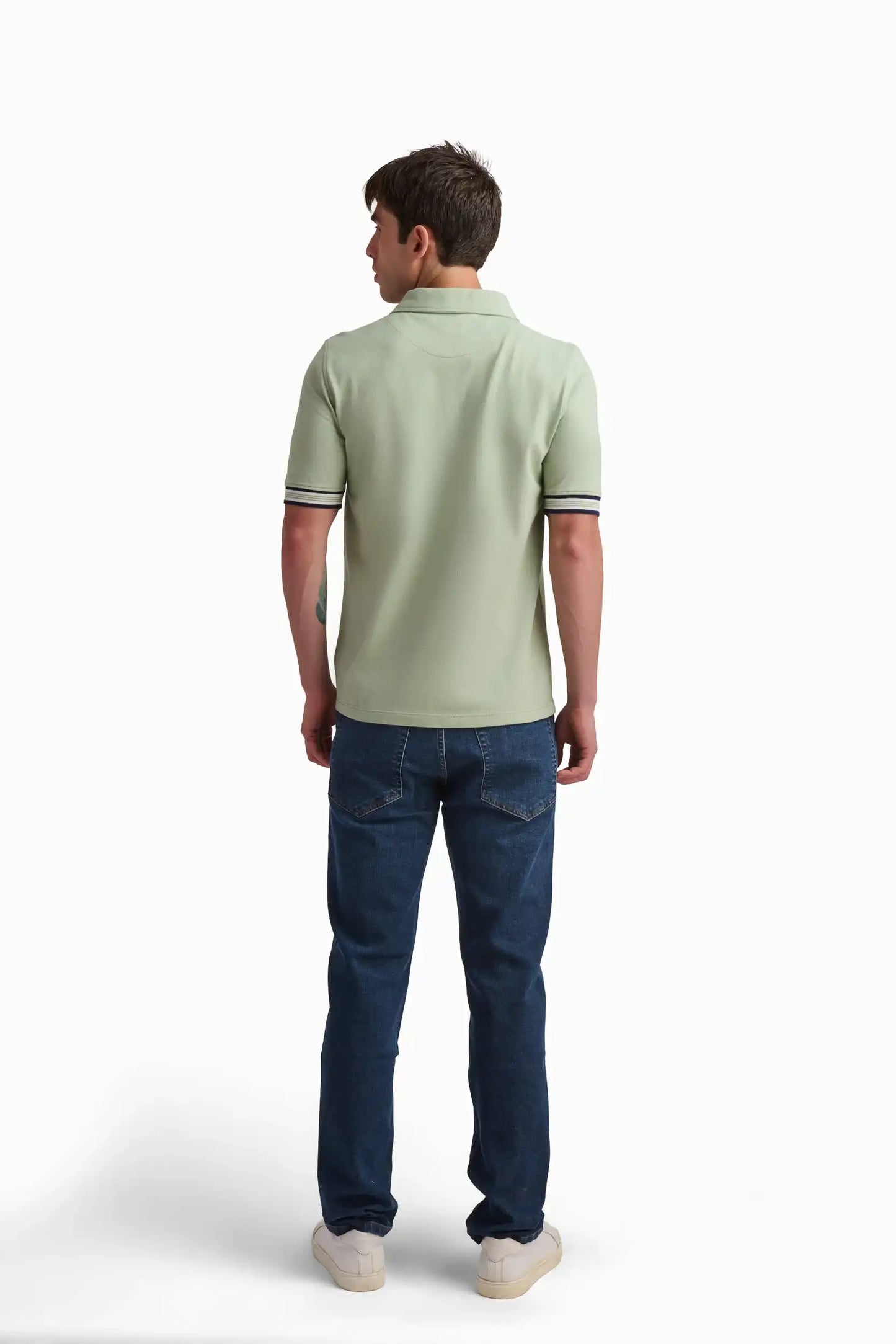 Off-White Zip Polo Shirt